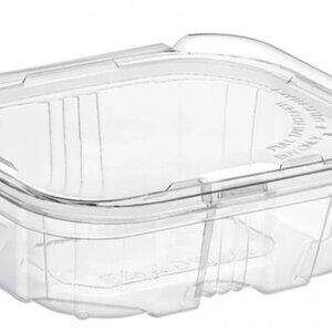 Choice TamperSafe 12 oz. Tamper-Resistant Tamper-Evident Clear PET Plastic